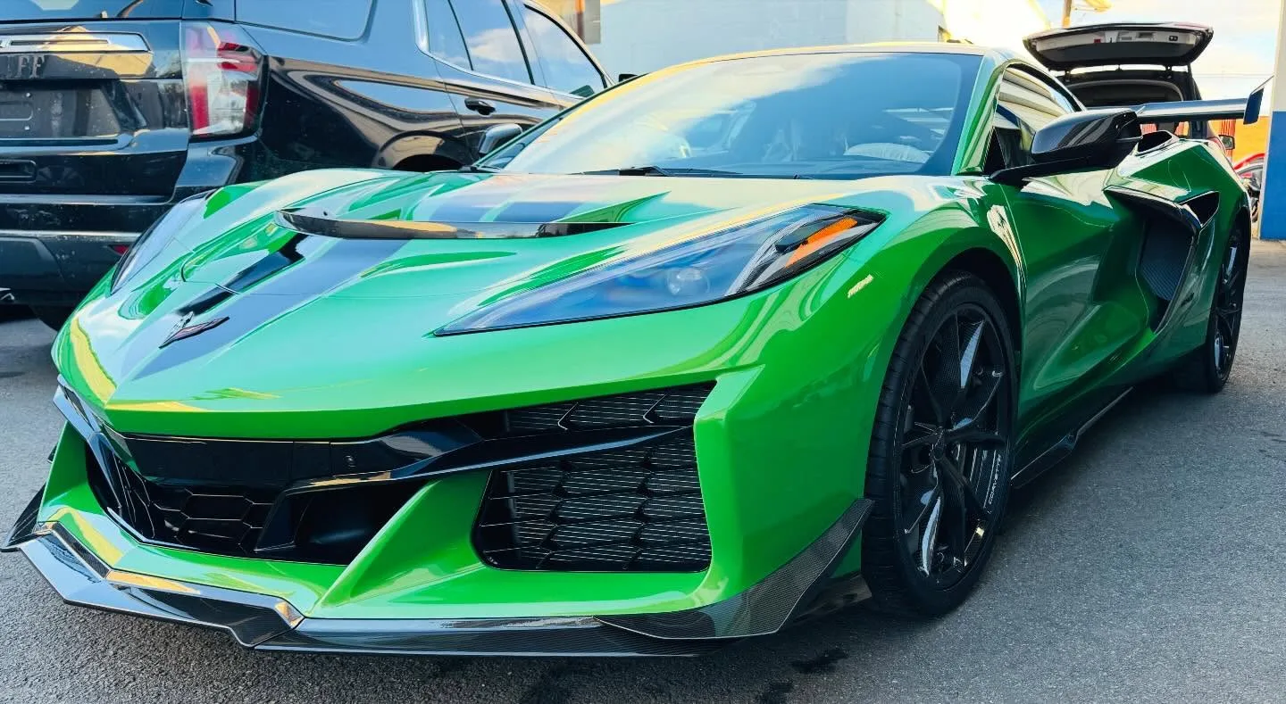 Chevrolet Corvette C8 with polished paint