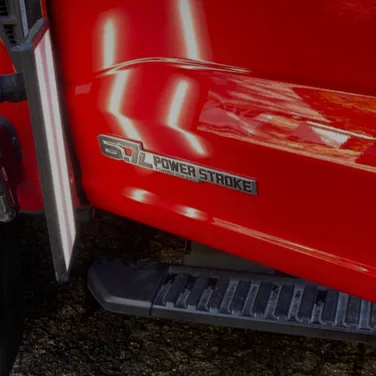 Before and after paintless dent removal result